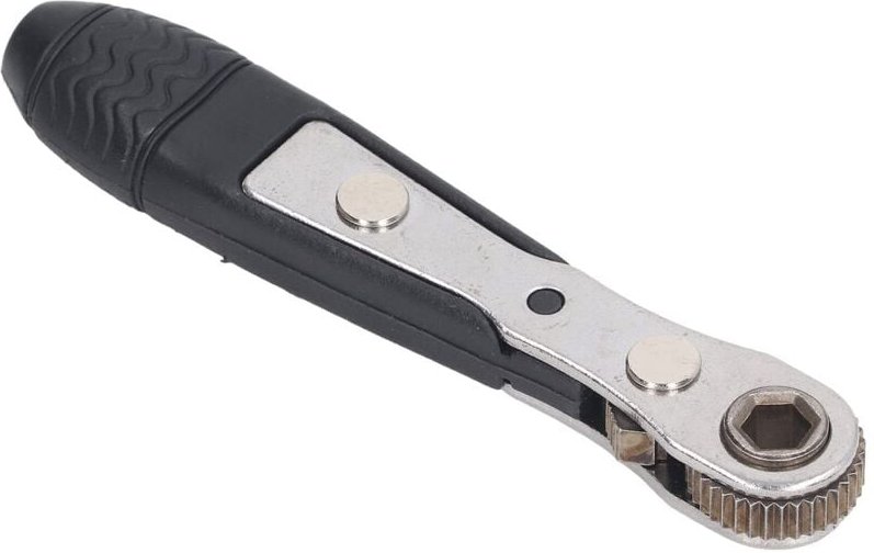 Ratschenschraubendreher, 1/4-Zoll-Mini-Ratschenschlüssel aus ABS-Chrom-Vanadium-Legierungsstahl, ergonomisch, multifunkt...