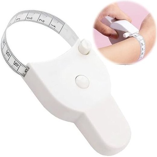 Lntyq - Körpermaßband, weiches Maßband, 150 cm/60 Zoll Maßband, für Schneidermaße, Körpermaße. Weißes einziehbares Maßba...