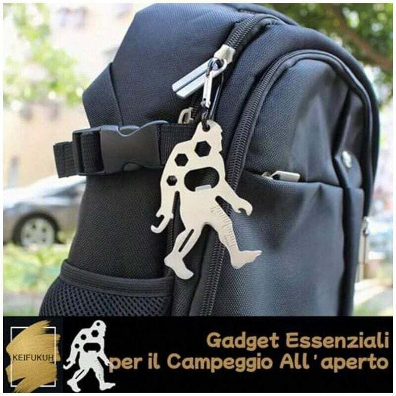 Vatertagsgeschenk, Multifunktionswerkzeug – 11-in-1 Campingzubehör, Silber, 1 Stück