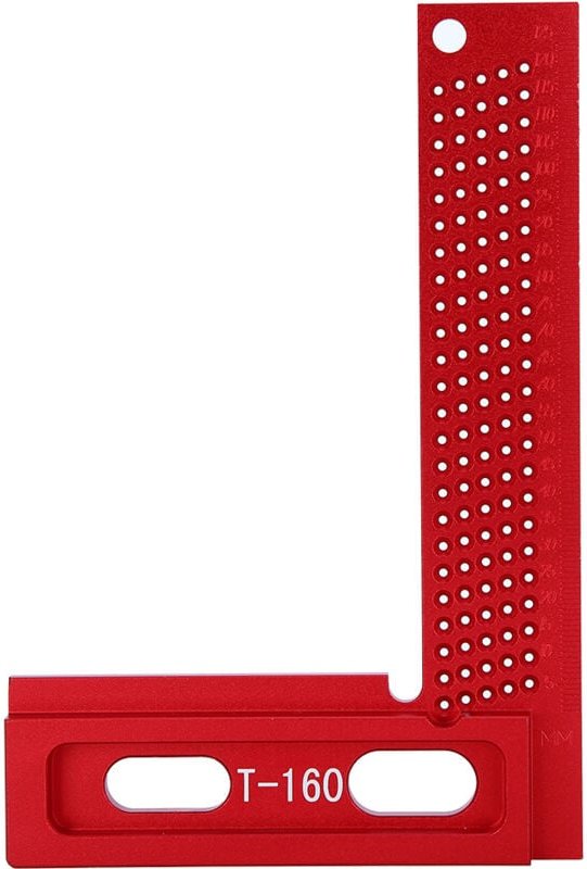 RASTKY Markierungslineal für die Holzbearbeitung – Werkzeuglochmessung und präzises Linienzeichnen aus Aluminiumlegierun...