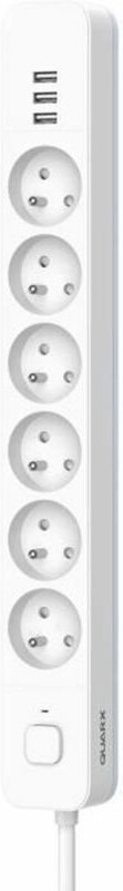 Steckerleiste mit 6 Steckdosen und Schalter QUARX (1,5 m)
