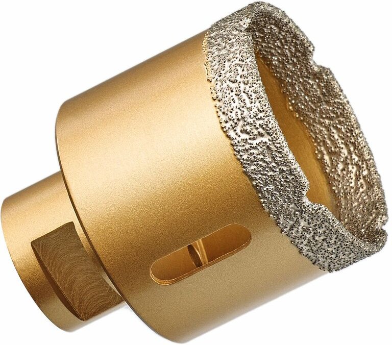 GraniFix Ø 60 mm Diamantbohrer M14 Bohrkrone Fliesenbohrer Trockenbohrer Diamantbohrkrone für Winkelschleifer Trennschle...