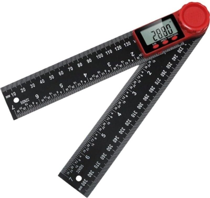 Thumbnail - Digitales Winkelmesser-Lineal, Winkelmesser, Neigungsmesser, elektronisches Goniometer, Winkellängen-Messwerkzeug, mit g...