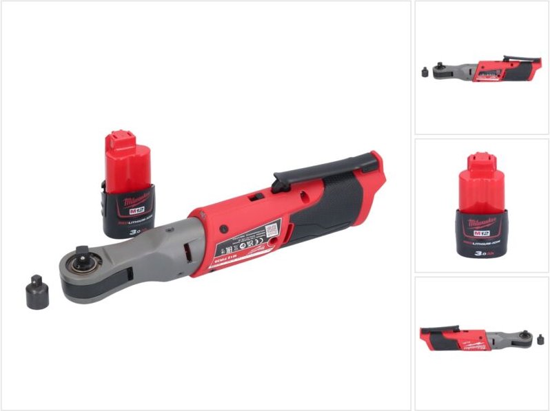 Milwaukee M12 FIR38-301 Akku Ratsche 12 V 75 Nm 3/8" 1/4" + 1x Akku 3,0 Ah - ohne Ladegerät