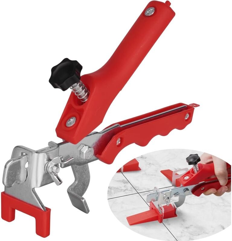 Fliesenverlegesystem, Fliesenpositionierzange, Montagewerkzeuge für Wand- und Bodenabstandshalter, zur Unterstützung bei...