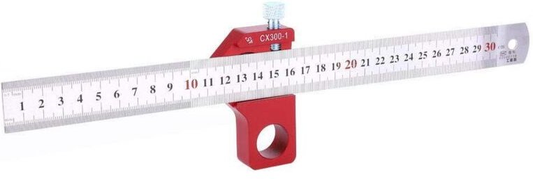 CX300-1 300 mm Multifunktions-Winkelmesser für Holzbearbeitung, Anreißnadel, Messwerkzeug für Höhe und Winkel