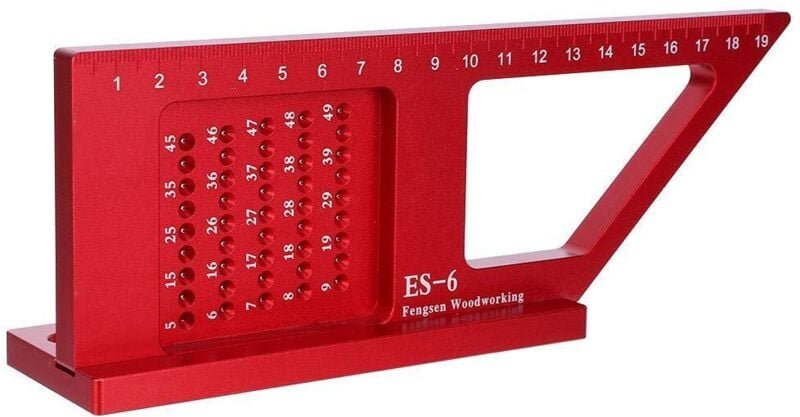 Tischlerwinkel, Präzisionswinkelmesser aus Aluminiumlegierung (0,1 mm), Holzmarkierungslineal, Hilfsmittel für Tischlera...