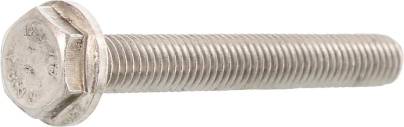 Sechskantschrauben M10x25 Maschinenschrauben mit Flansch EN1665, Edelstahl A2 - 100 Stück