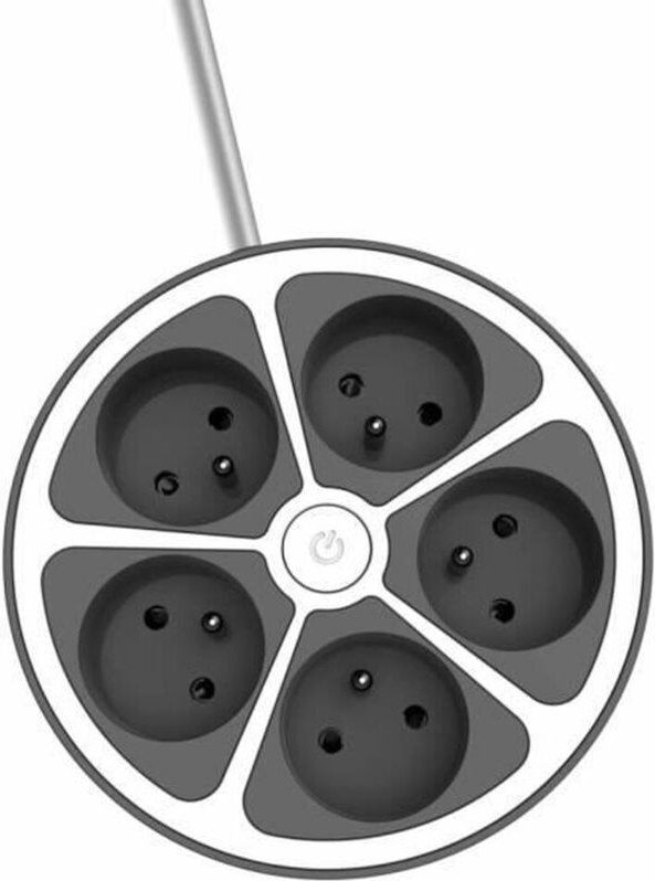 Steckerleiste mit 5 Steckdosen und Schalter Chacon (1,5 m)