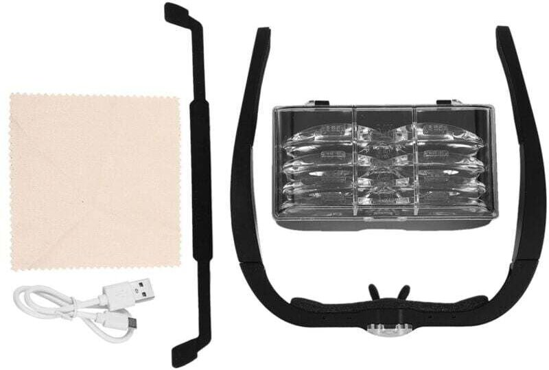 Wiederaufladbare USB-Lupe mit LED-Beleuchtung zum Lesen, Reparieren, für die Uhrmacherei und Schmuckherstellung