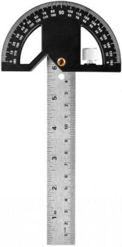 Winkelmesser für Holzbearbeitung und magnetischer Winkelmesser, 304 mm, Winkelmesser 0-180 ° für Markierungszeichnungen