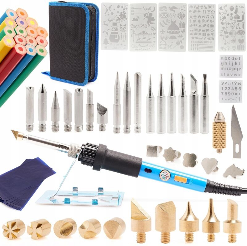 Yihua 947-III Lötkolben mit 70-in-1-Holzbrennerset