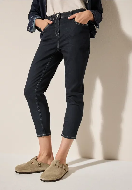 Thumbnail - Cecil Damen 3/4 Jeans in Blau, Gr: 32