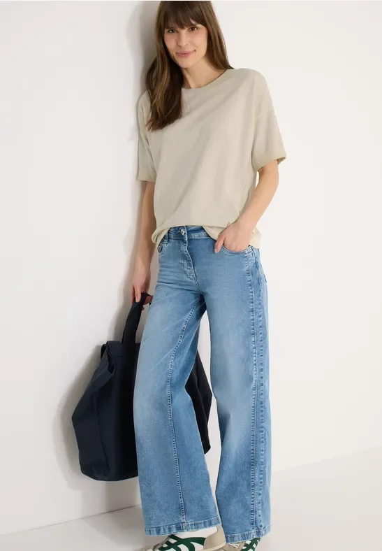 Cecil Damen Garment dye Shirt in Beige, Gr: XXL