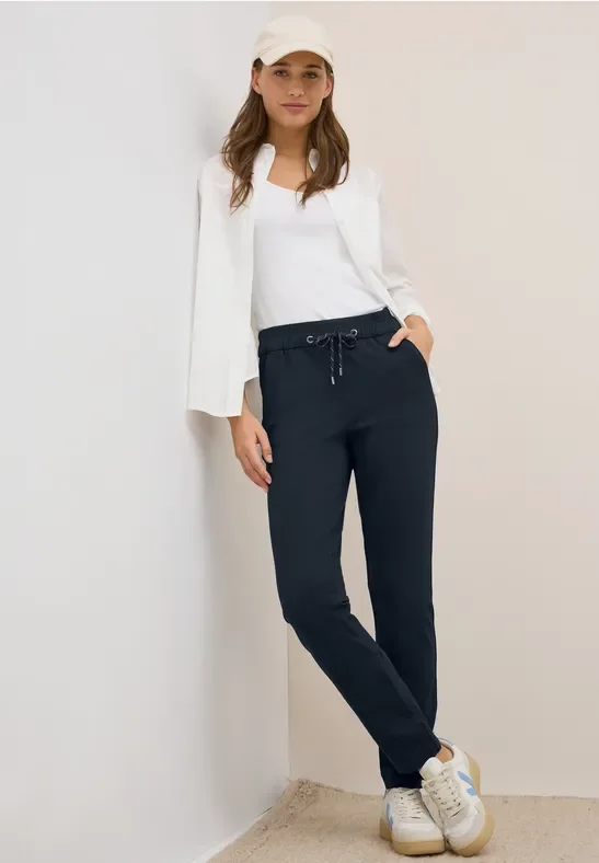 Thumbnail - Cecil Damen Casual Fit Hose in Blau, Gr: XL