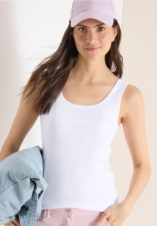 Thumbnail - Cecil Damen Basic Top mit Rundhals im 2er-Pack in Multicolour, Gr: 3XL