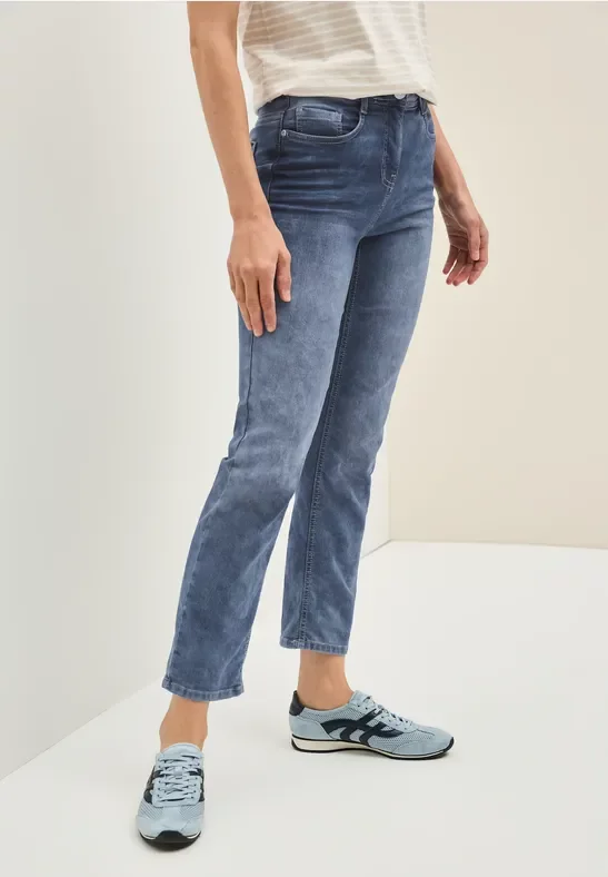 Thumbnail - Cecil Damen Straight Leg Jeans in Blau, Gr: 32