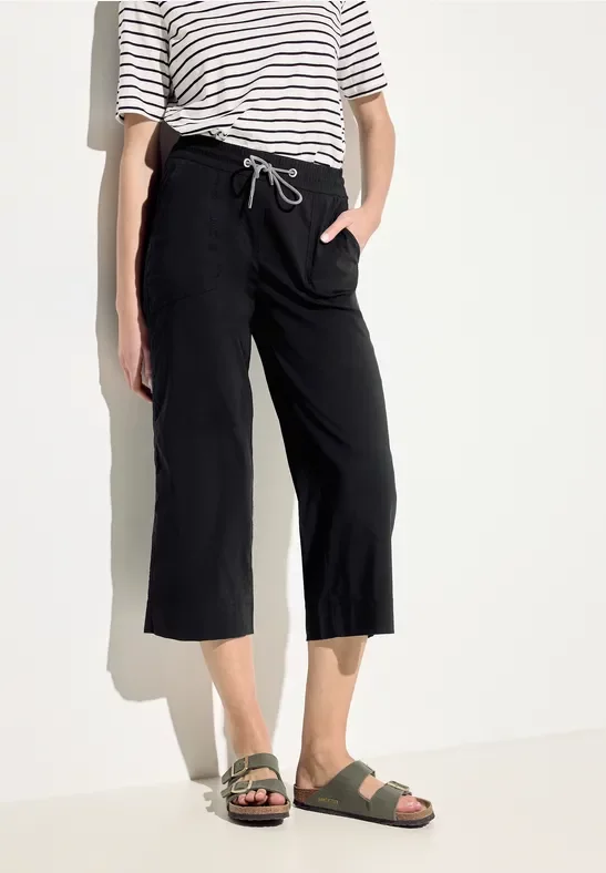 Cecil Damen 3/4 Culotte Hose in Schwarz, Gr: XL