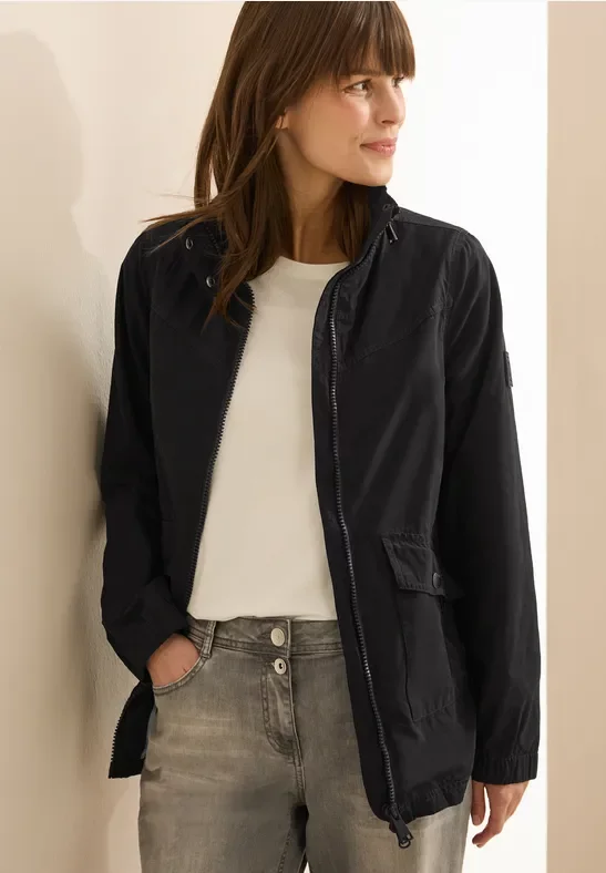 Cecil Damen Leichte Übergangsjacke in Schwarz, Gr: S