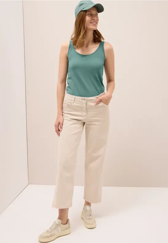 Thumbnail - Cecil Damen Langes Basic Top in Grün, Gr: XL