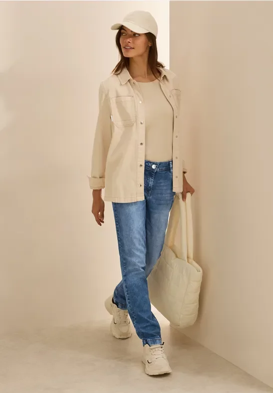 Thumbnail - Cecil Damen Jeans im Casual Fit in Blau, Gr: 36