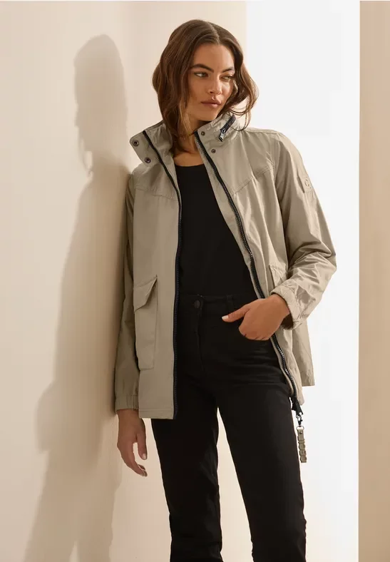 Cecil Damen Leichte Übergangsjacke in Beige, Gr: XXL