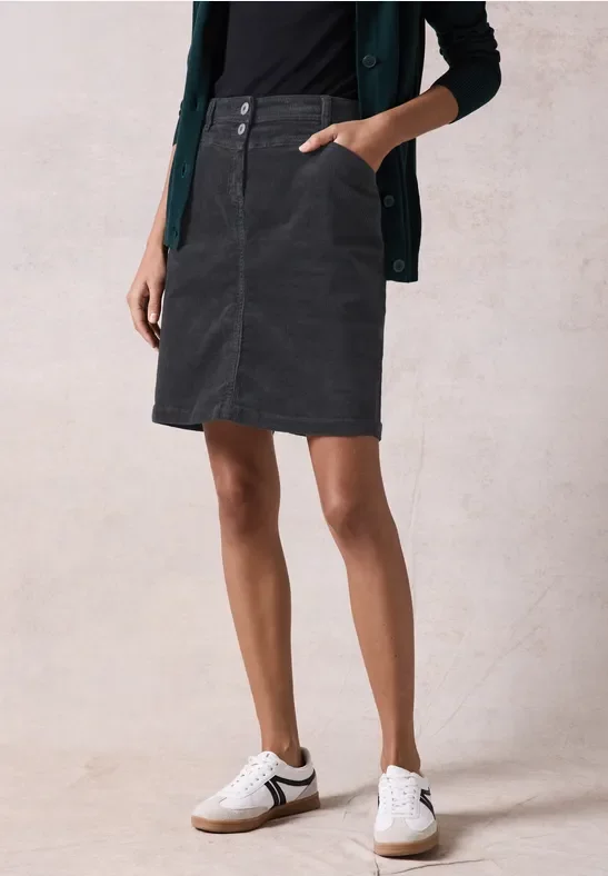 Cecil Damen Cordrock in Grau, Gr: 36