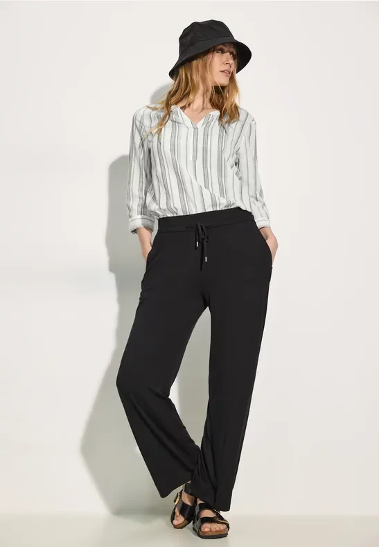 Thumbnail - Cecil Damen Print Bluse in Blau, Gr: XXL