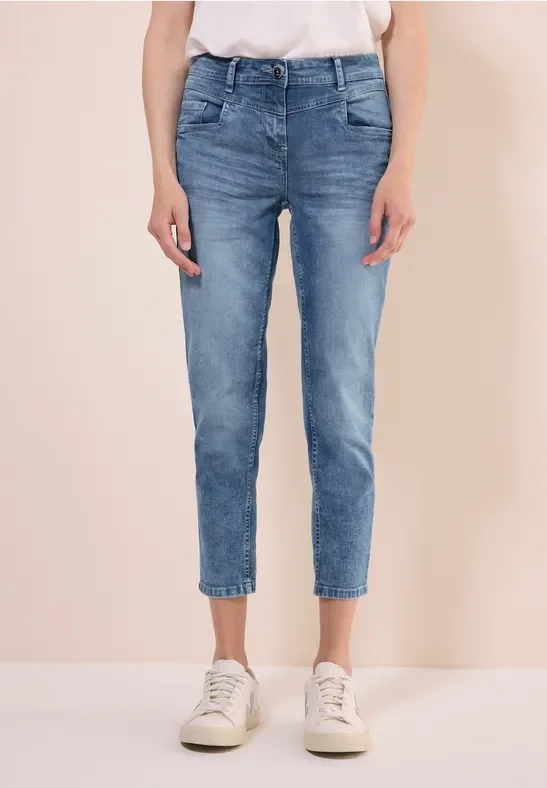 Thumbnail - Cecil Damen Jeans im Casual Fit in Blau, Gr: 36