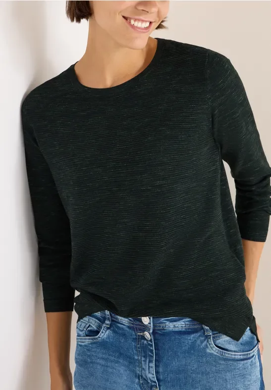 Thumbnail - Cecil Damen Strukturpullover in Grün, Gr: S