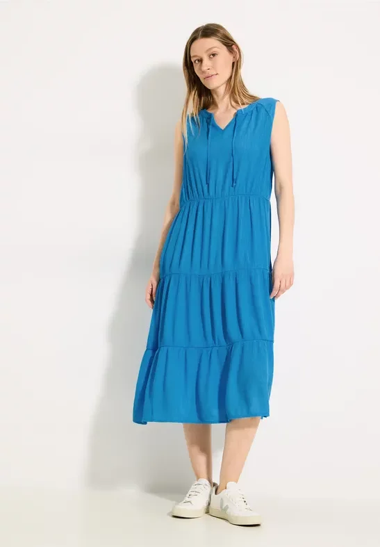 Thumbnail - Cecil Damen Struktur Midikleid in Blau, Gr: M