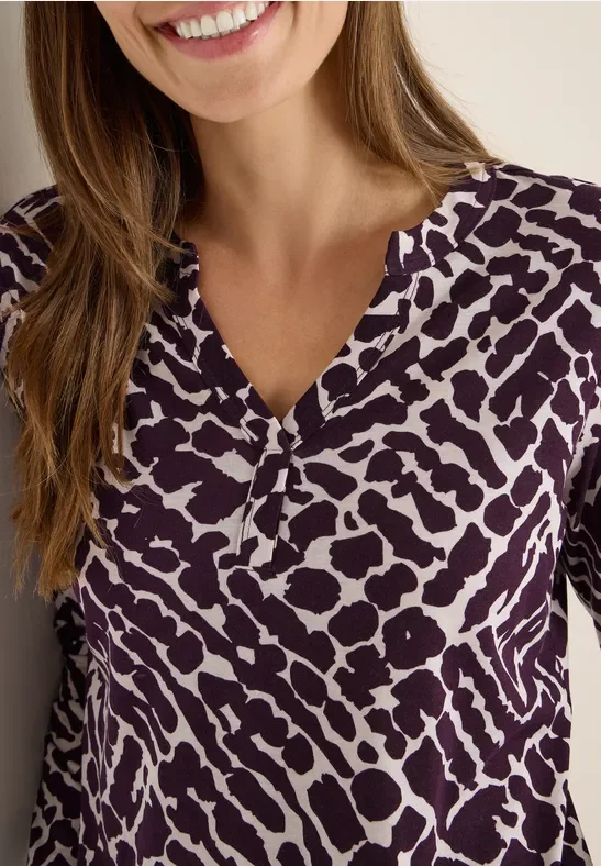 Cecil Damen Shirt im Tunika-Look in Rot, Gr: XL