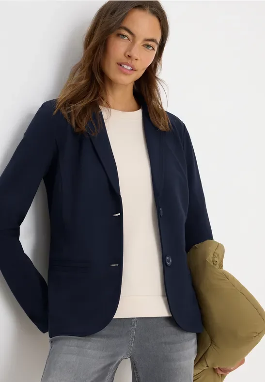 Cecil Damen Basic Blazer in Blau, Gr: XL