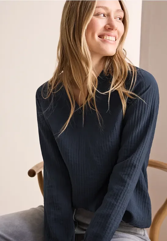 Thumbnail - Cecil Damen Strukturtunika in Blau, Gr: XS