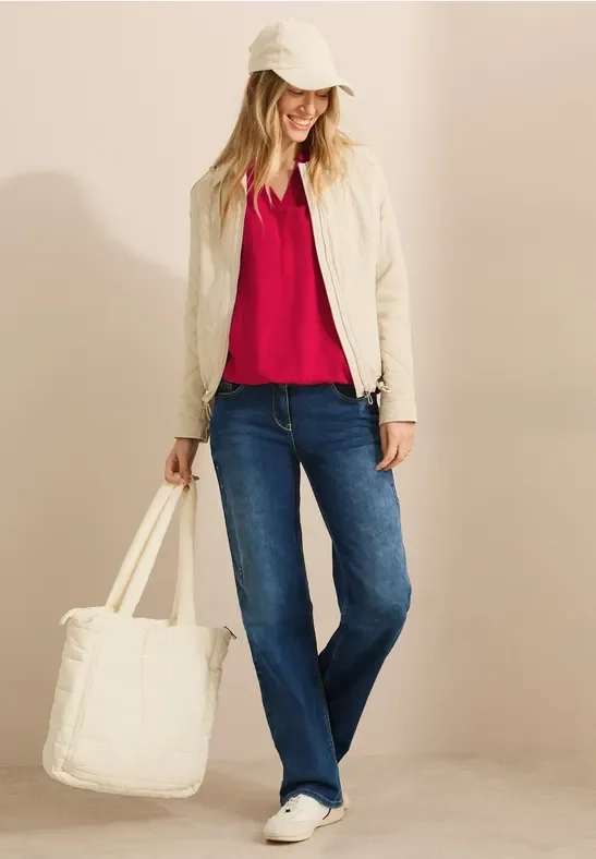 Thumbnail - Cecil Damen Bluse in Unifarbe in Rot, Gr: M