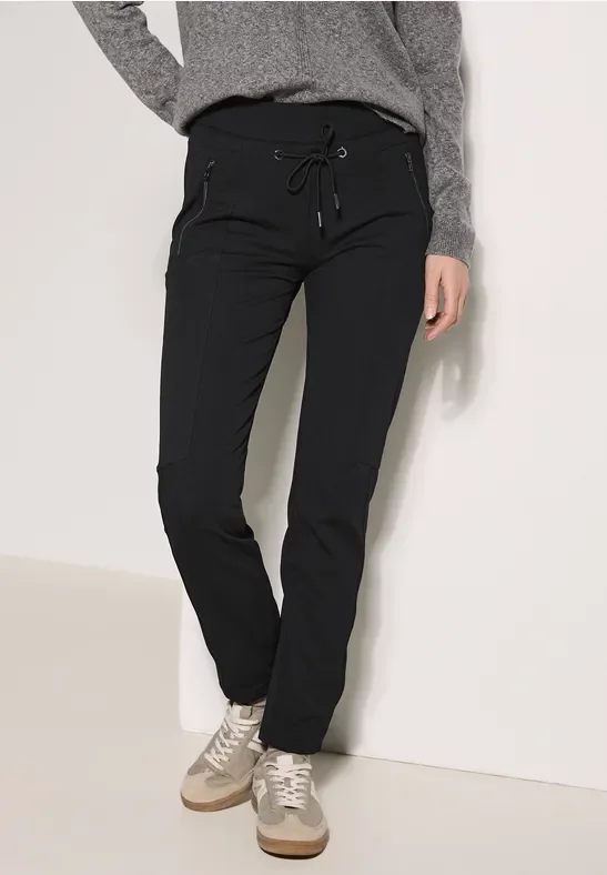 Cecil Damen Strukturhose in Schwarz, Gr: XXL