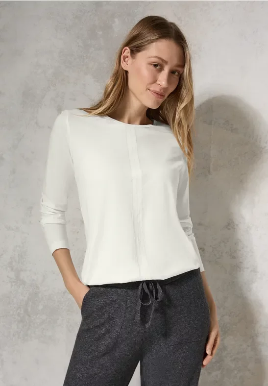 Thumbnail - Cecil Damen Shirt im Tunika-Look in Weiß, Gr: XXL