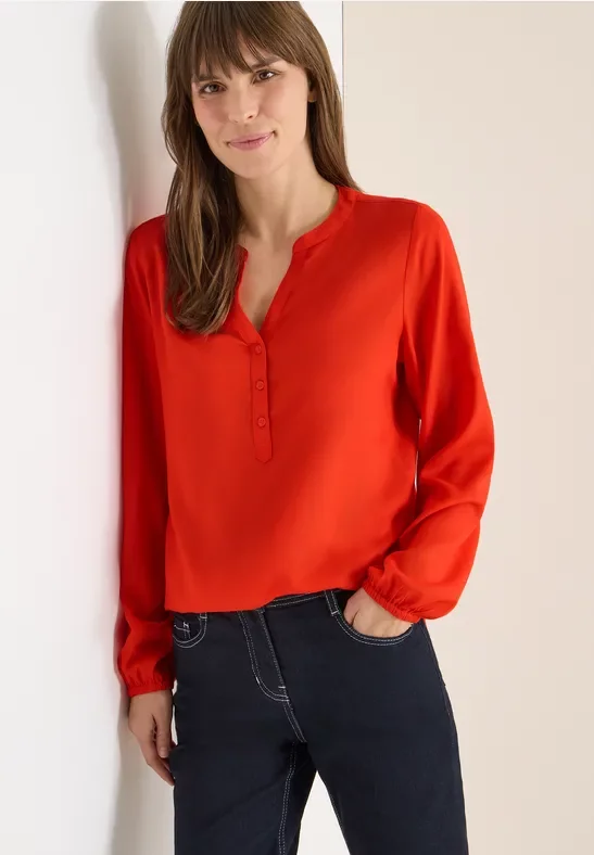 Cecil Damen Bluse in Unifarbe in Orange, Gr: M