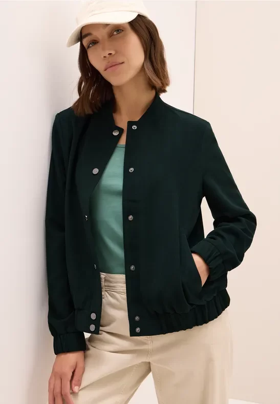 Thumbnail - Cecil Damen Mini-Cord Blouson in Grün, Gr: M