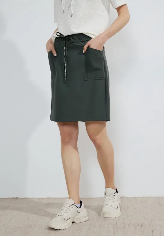 Thumbnail - Cecil Damen Travelware Minirock in Grün, Gr: XXL