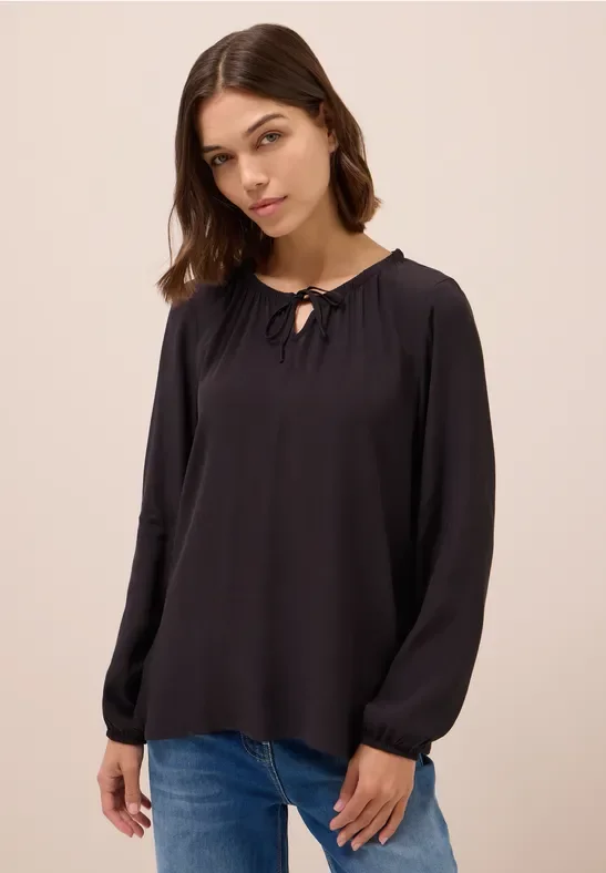 Thumbnail - Cecil Damen Crepe Bluse in Rot, Gr: XXL