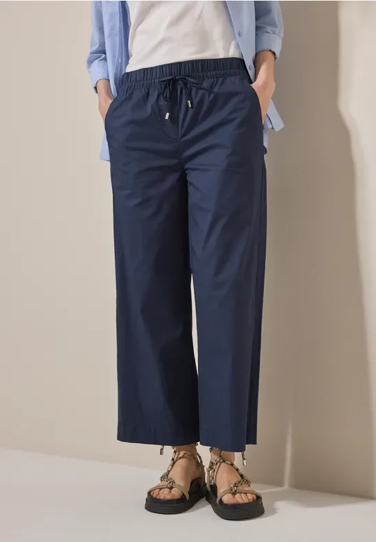 Cecil Damen Hose im Loose Fit in Blau, Gr: XXL