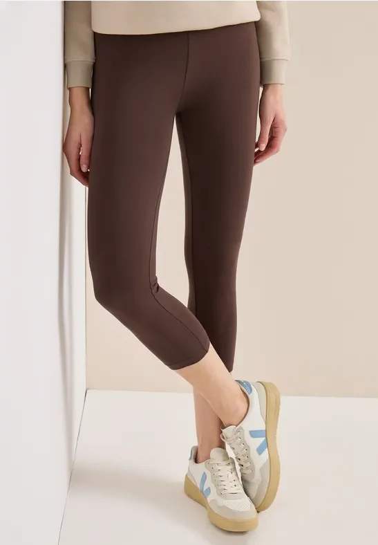 Cecil Damen Basic Leggings in Braun, Gr: M