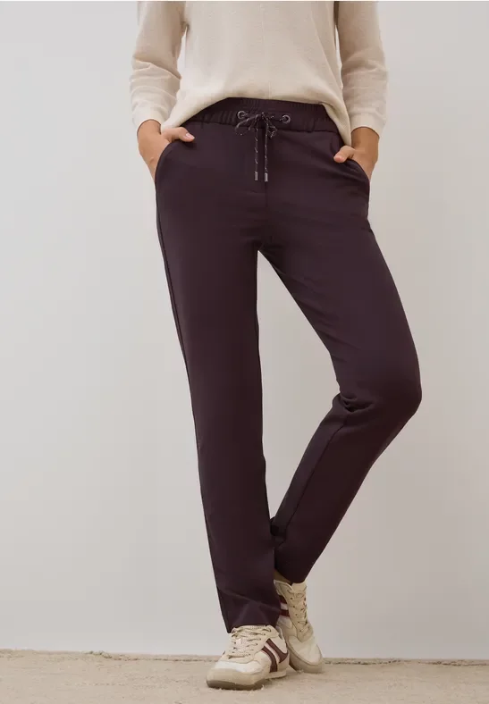 Thumbnail - Cecil Damen Casual Fit Hose in Rot, Gr: XXL