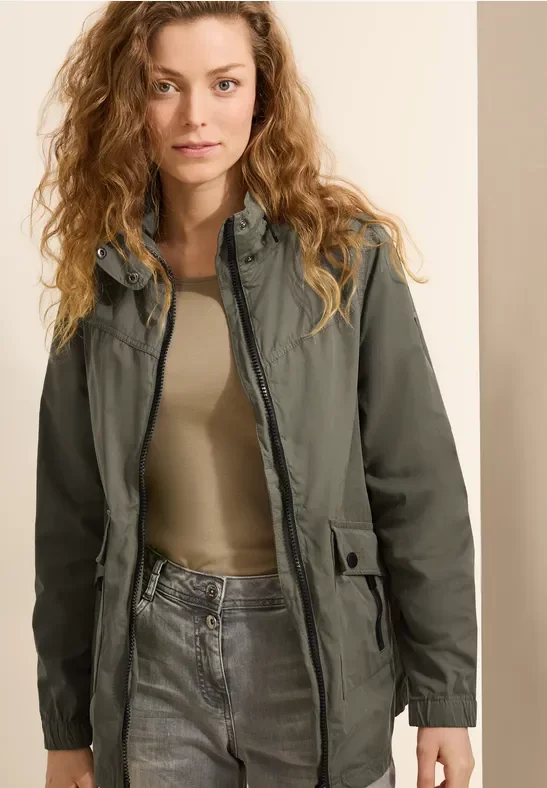 Cecil Damen Leichte Übergangsjacke in Grün, Gr: XS
