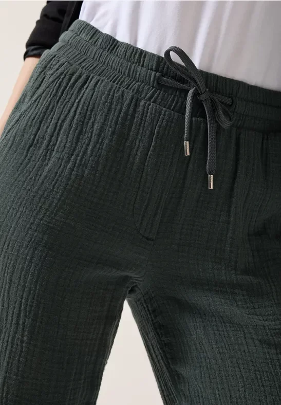 Cecil Damen Musselin Hose in Grün, Gr: XL