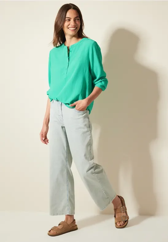 Thumbnail - Cecil Damen Strukturbluse in Grün, Gr: XS