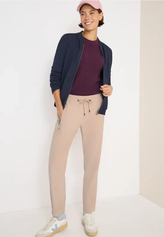 Thumbnail - Cecil Damen Cordhose im Causal Fit in Beige, Gr: XXL