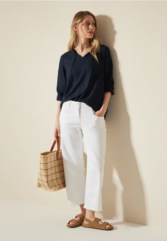 Cecil Damen Tunika in Unifarbe in Blau, Gr: XS