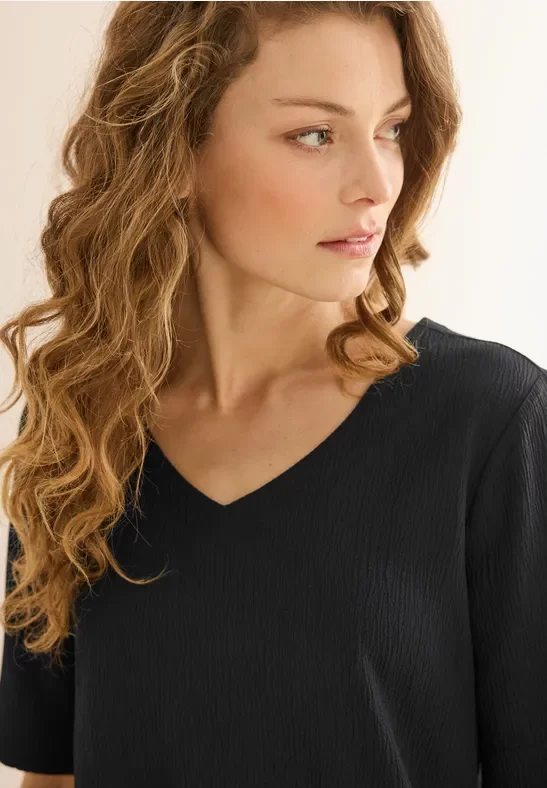 Thumbnail - Cecil Damen Strukturbluse in Schwarz, Gr: M